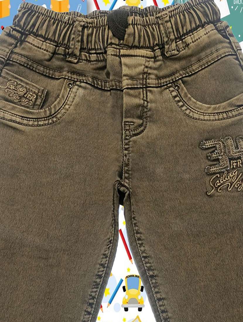 boys solid mid rise relaxed fit jean - 22300630 -  Standard Image - 2