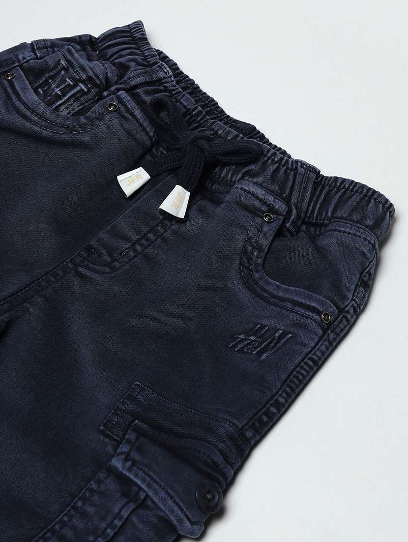 boys solid mid rise cargo - 22300683 -  Standard Image - 2