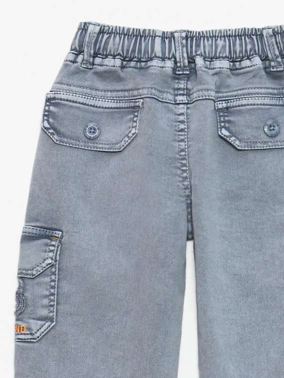 boys solid mid rise cargo - 22300780 -  Standard Image - 2