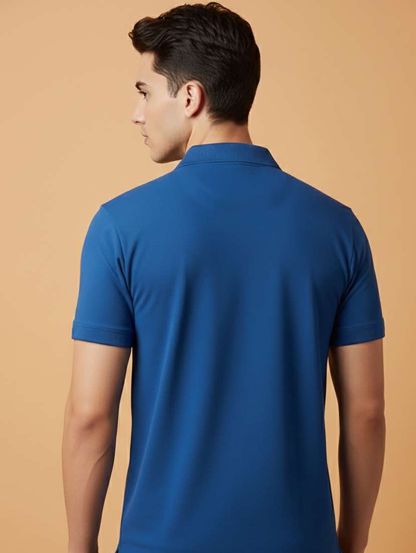 men solid short sleeve polo t-shirt - 22300824 -  Standard Image - 2