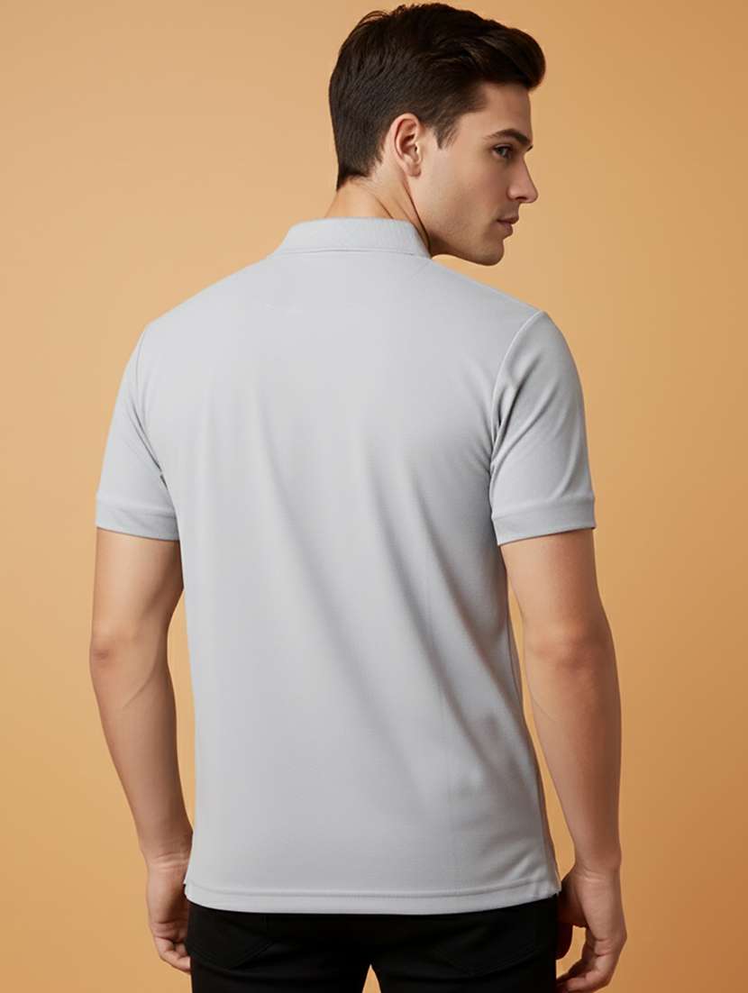 men solid short sleeve polo t-shirt - 22300829 -  Standard Image - 2