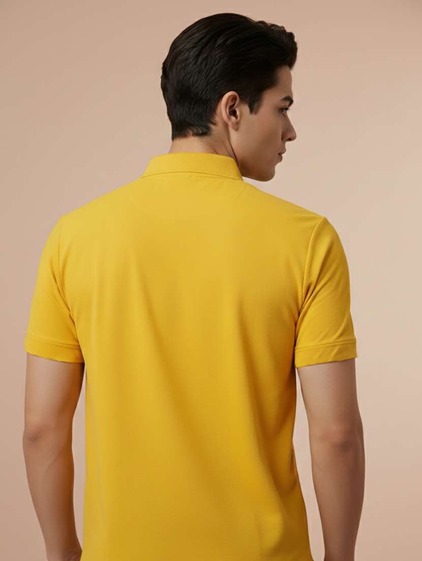 men solid short sleeve regular fit polo t-shirt - 22300837 -  Standard Image - 2