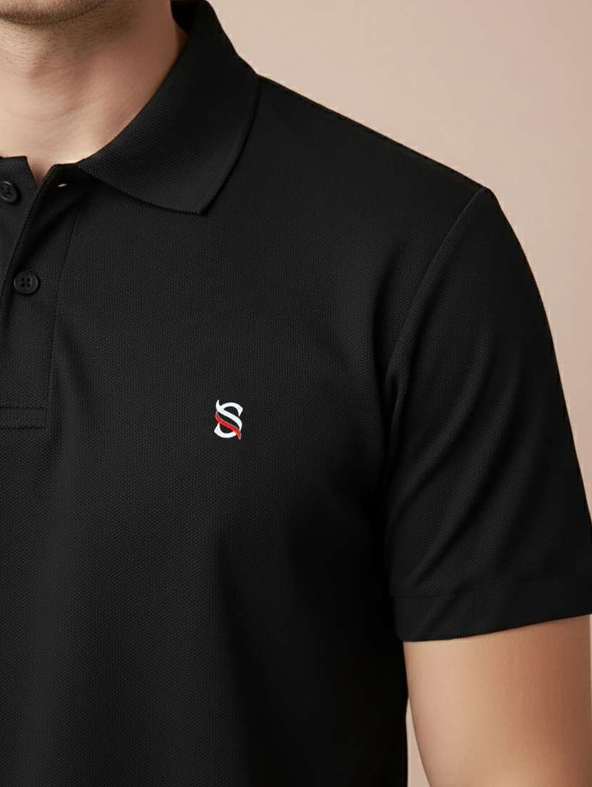 men solid short sleeve regular fit polo t-shirt - 22300839 -  Standard Image - 2