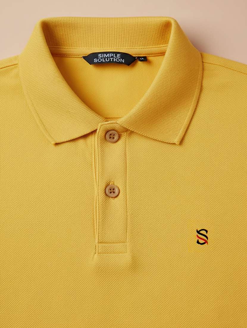 men solid short sleeve polo t-shirt - 22300843 -  Standard Image - 2