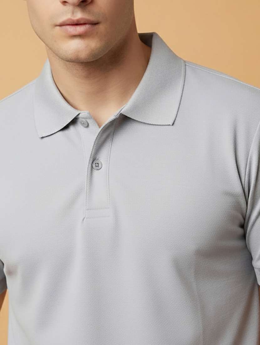 men solid short sleeve regular fit polo t-shirt - 22300853 -  Standard Image - 2