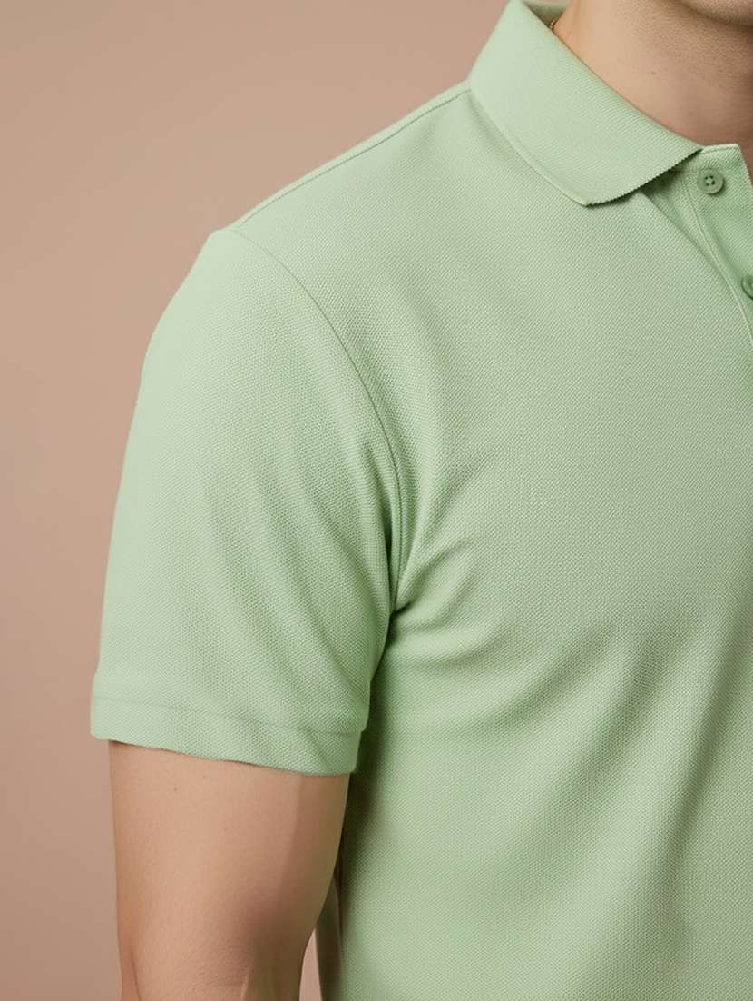 men solid short sleeve regular fit polo t-shirt - 22300858 -  Standard Image - 2