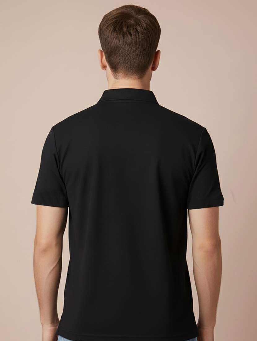 men solid short sleeve regular fit polo t-shirt - 22300863 -  Standard Image - 2