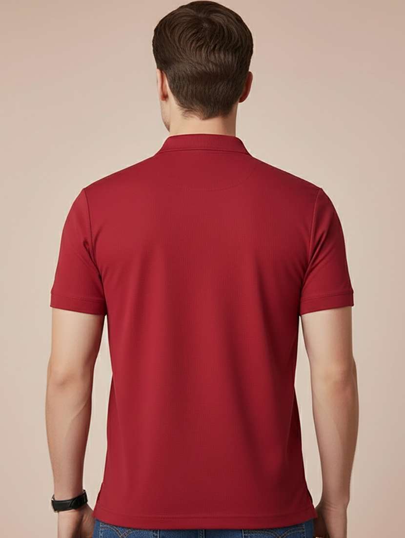 men solid short sleeve regular fit polo t-shirt - 22300879 -  Standard Image - 2