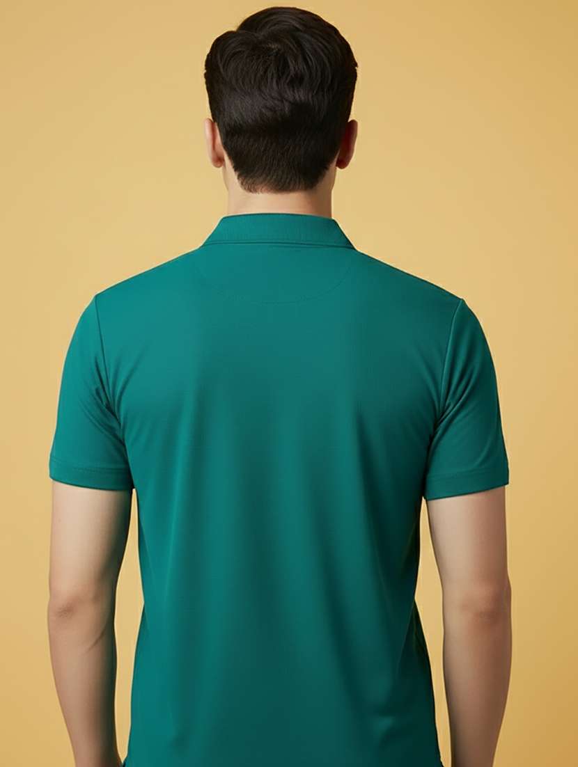 men solid short sleeve regular fit polo t-shirt - 22300881 -  Standard Image - 2