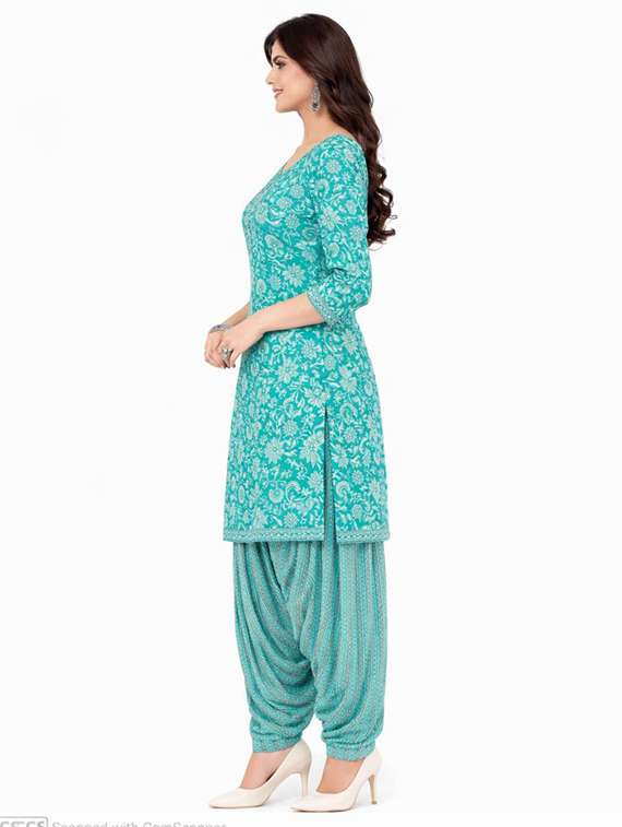 women floral printed unstitched suit set - 22301537 -  Standard Image - 2