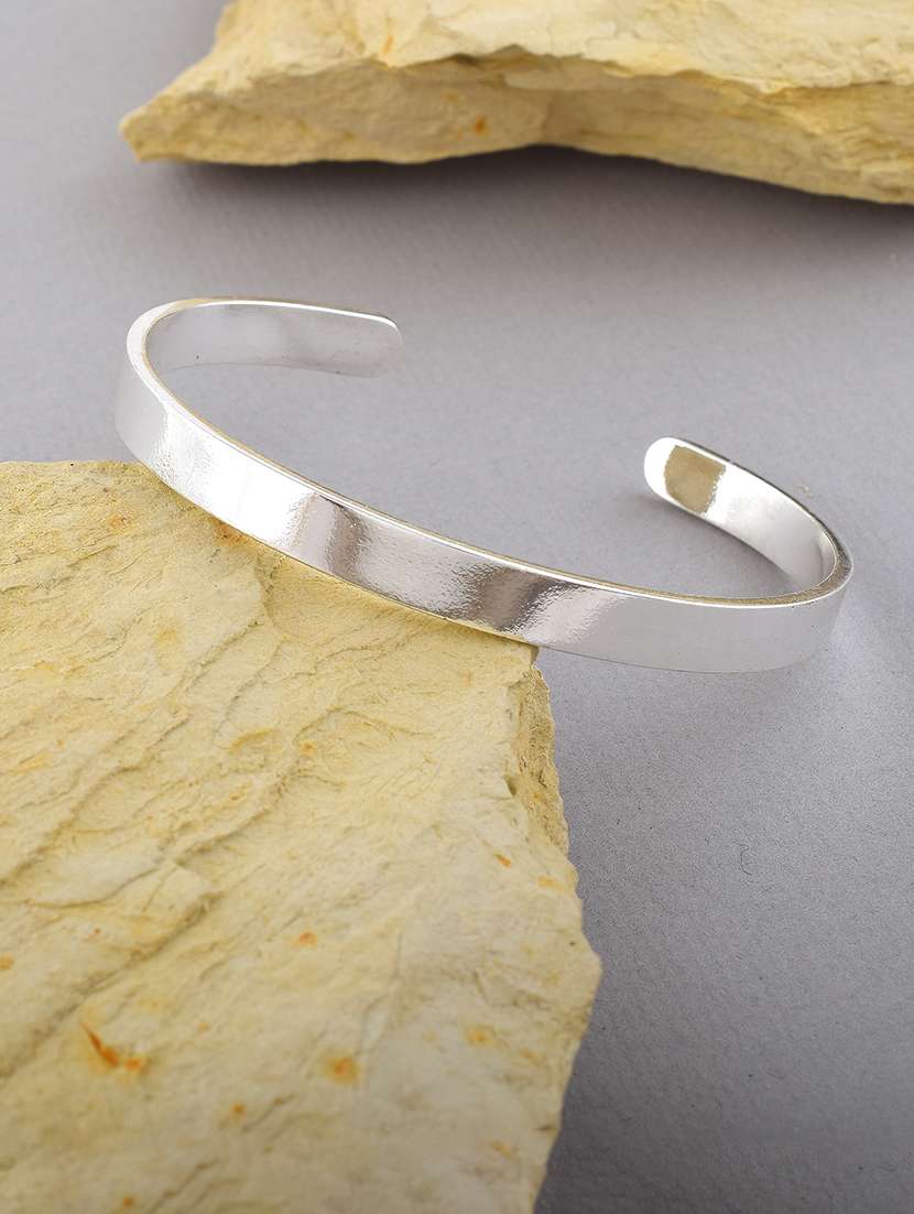 women silver brass cuffs bracelet