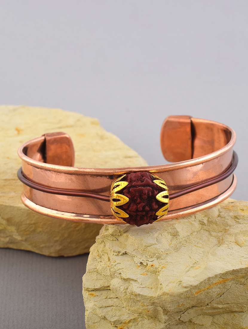 women brown brass cuffs bracelet
