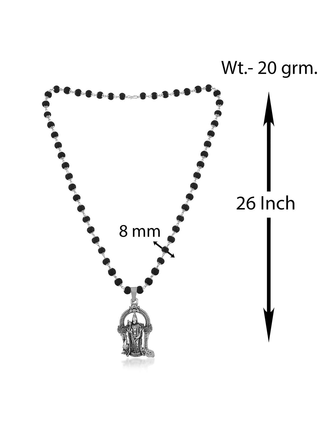 women black beaded long necklace - 22301610 -  Standard Image - 2