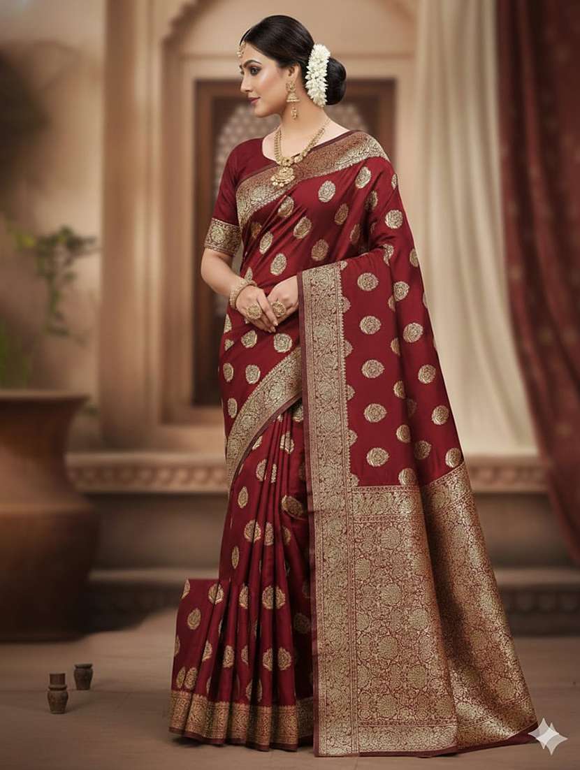 women self design banarasi saree with blouse - 22301857 -  Standard Image - 2