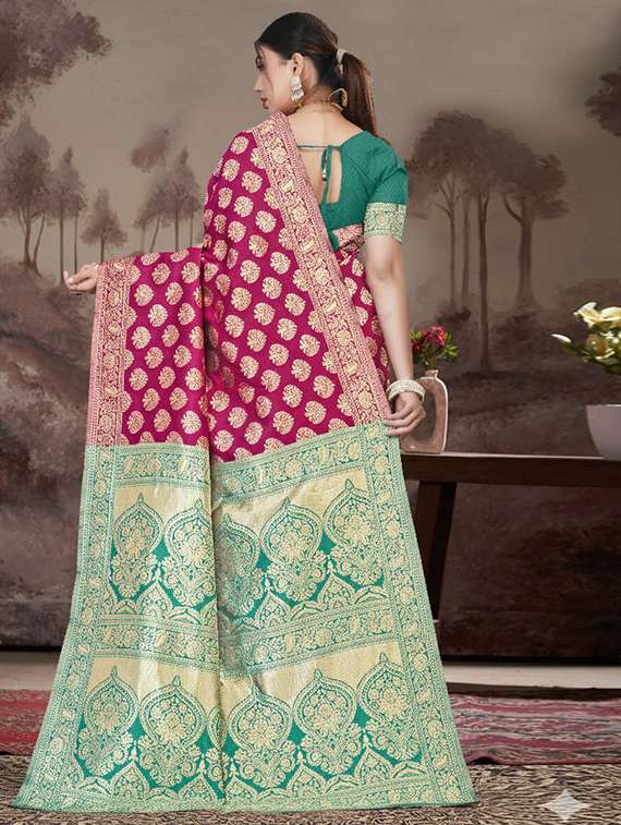 women self design banarasi saree with blouse - 22301859 -  Standard Image - 2
