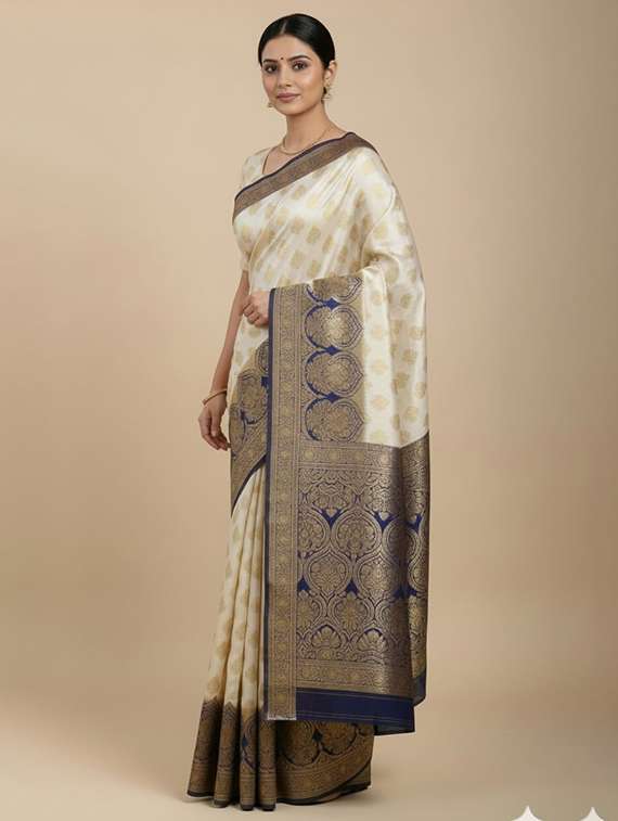 women self design banarasi saree with blouse - 22301860 -  Standard Image - 2