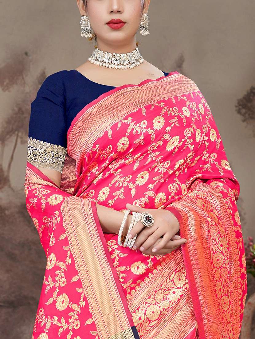 women self design banarasi saree with blouse - 22301861 -  Standard Image - 2