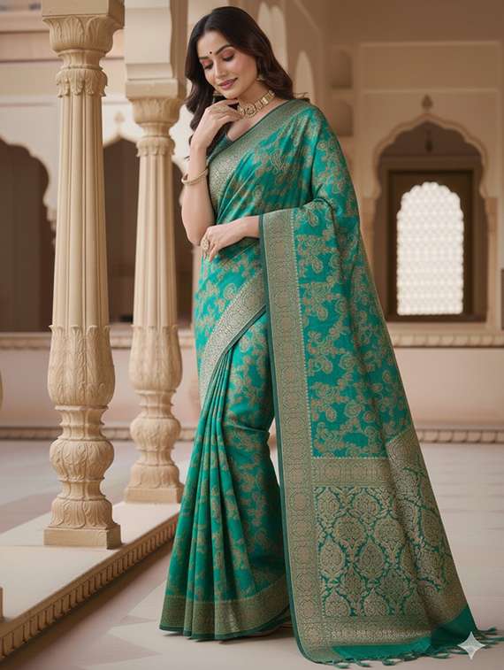 women self design banarasi saree with blouse - 22301865 -  Standard Image - 2