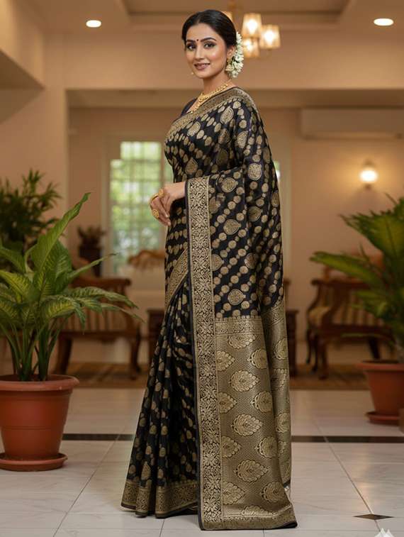 women self design banarasi saree with blouse - 22301868 -  Standard Image - 2