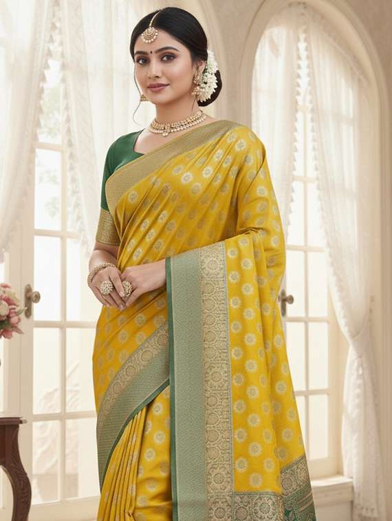 women self design banarasi saree with blouse - 22301870 -  Standard Image - 2