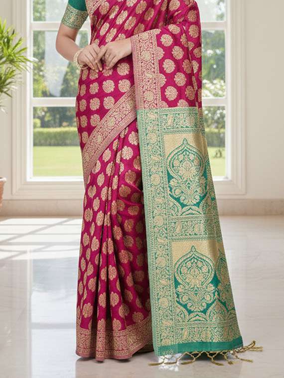 women self design banarasi saree with blouse - 22301873 -  Standard Image - 2