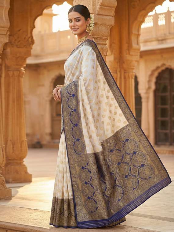 women self design banarasi saree with blouse - 22301874 -  Standard Image - 2