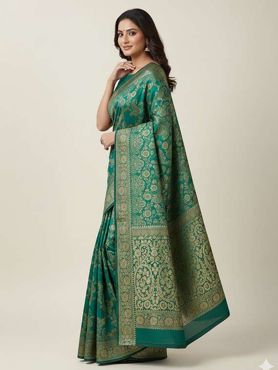 women self design banarasi saree with blouse - 22301879 -  Standard Image - 2