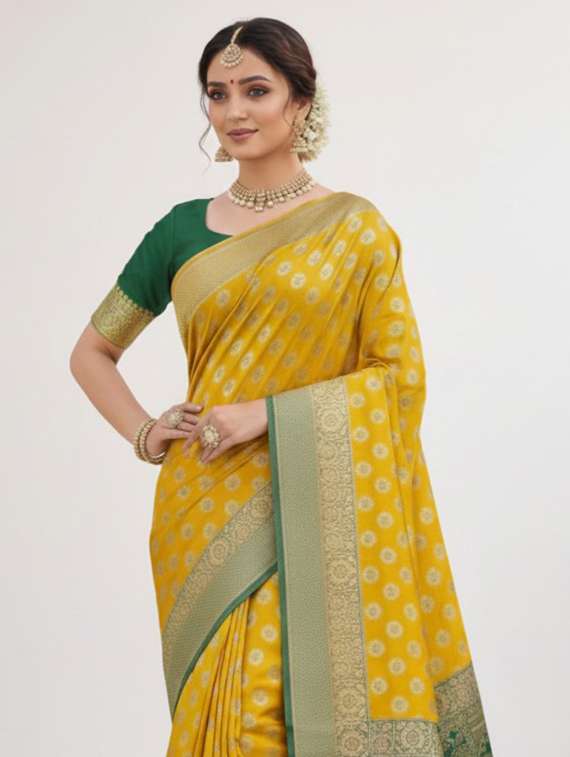women self design banarasi saree with blouse - 22301884 -  Standard Image - 2