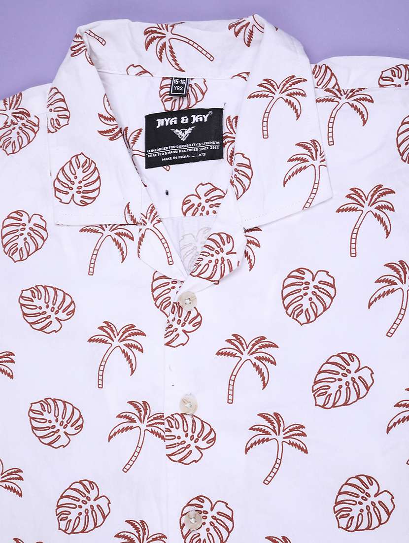 boys printed collared short sleeve shirt - 22302202 -  Standard Image - 2