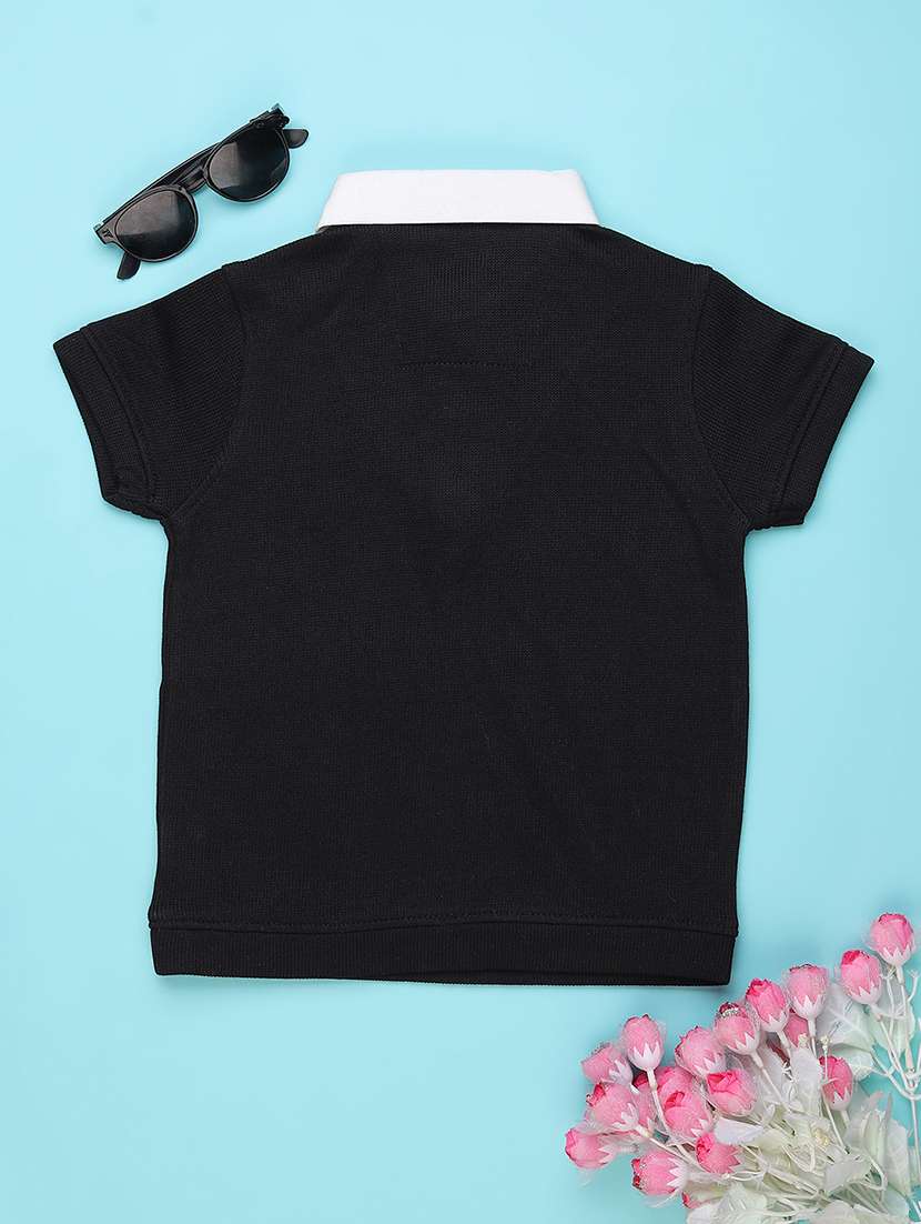 boys solid short sleeve polo t-shirt - 22302261 -  Standard Image - 2