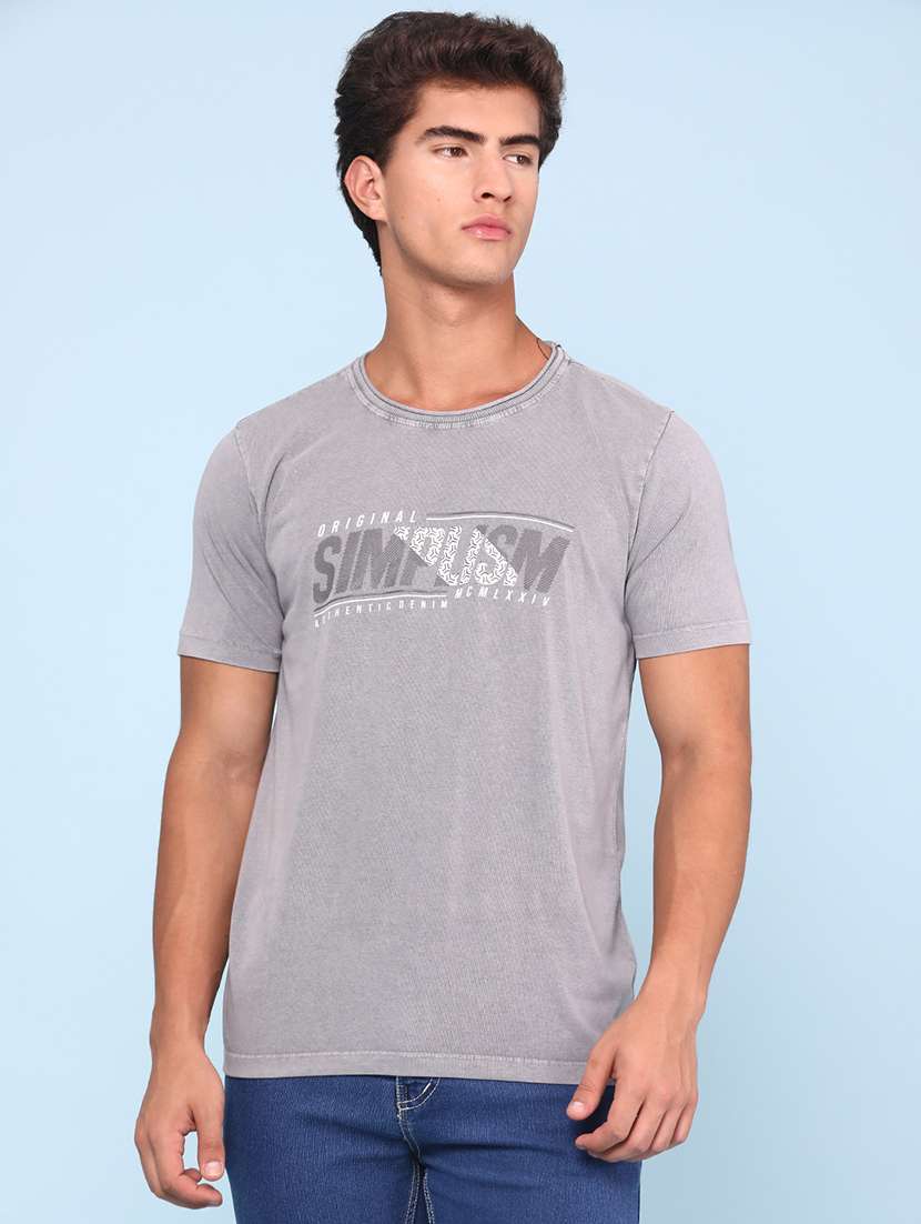 men printed short sleeves regular fit t-shirt - 22302300 -  Standard Image - 2