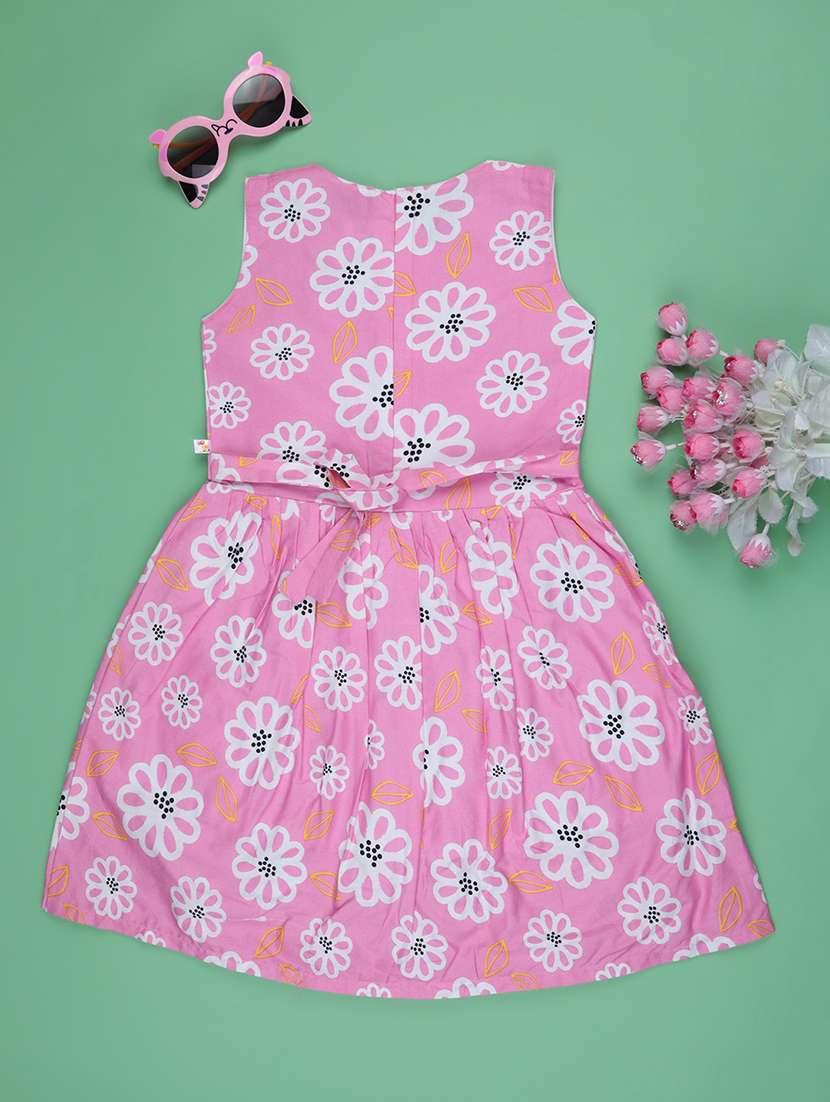 pink cotton frock - 22302483 -  Standard Image - 2