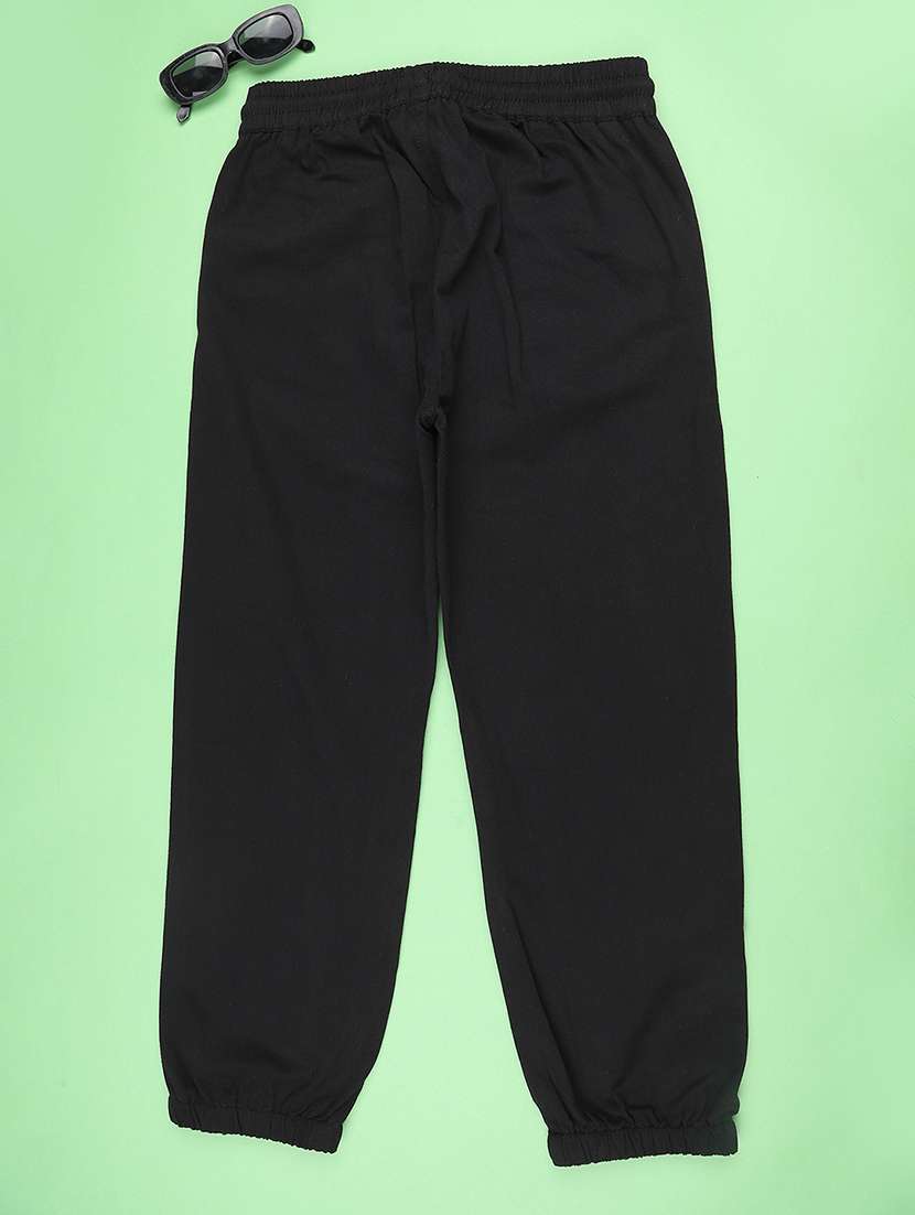girls solid mid rise jogger - 22302496 -  Standard Image - 2