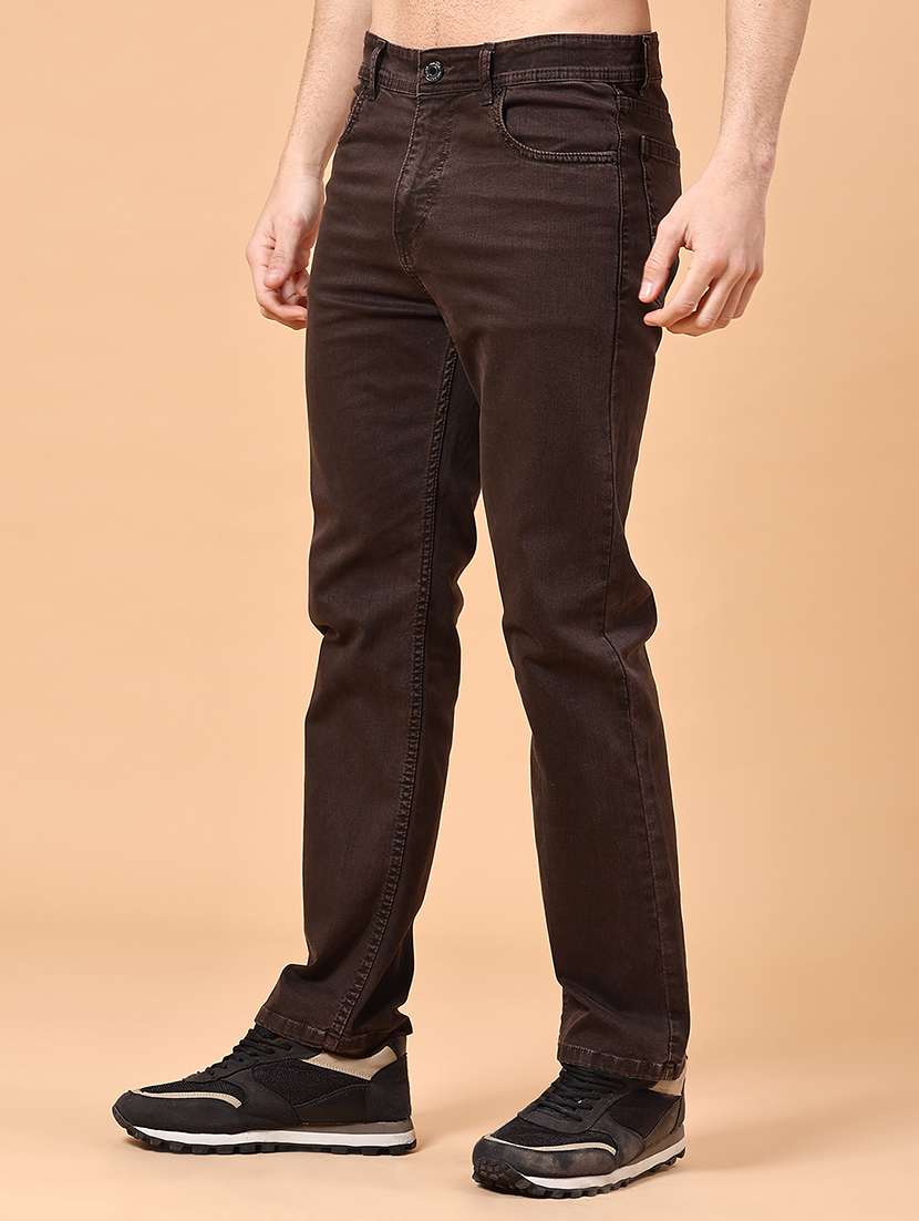 men plain mid rise full length jeans - 22302760 -  Standard Image - 2