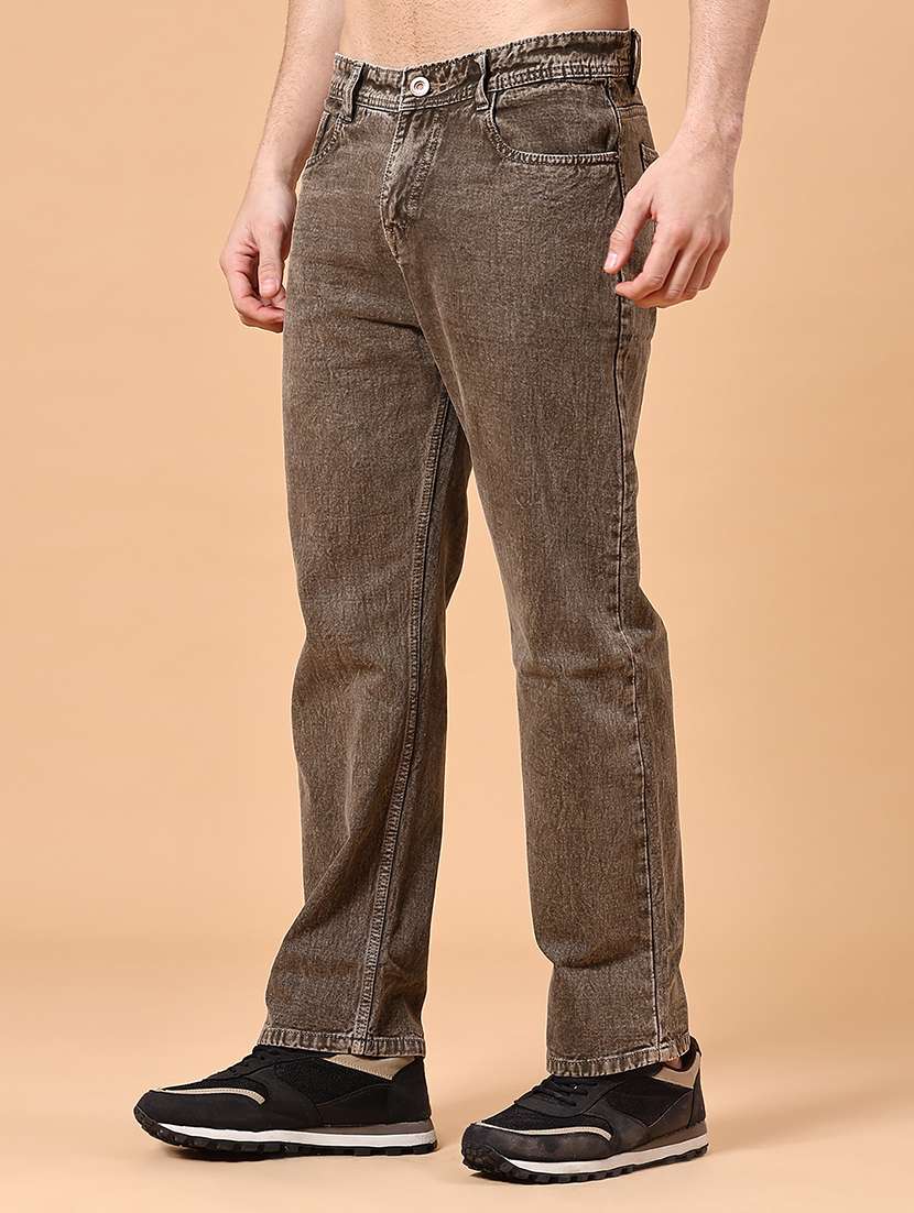 men plain mid rise full length jeans - 22302767 -  Standard Image - 2