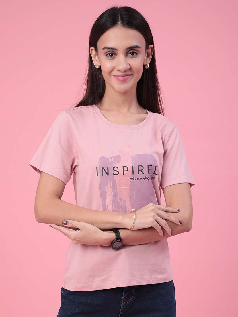 women printed short sleeve t-shirt - 22302809 -  Standard Image - 2