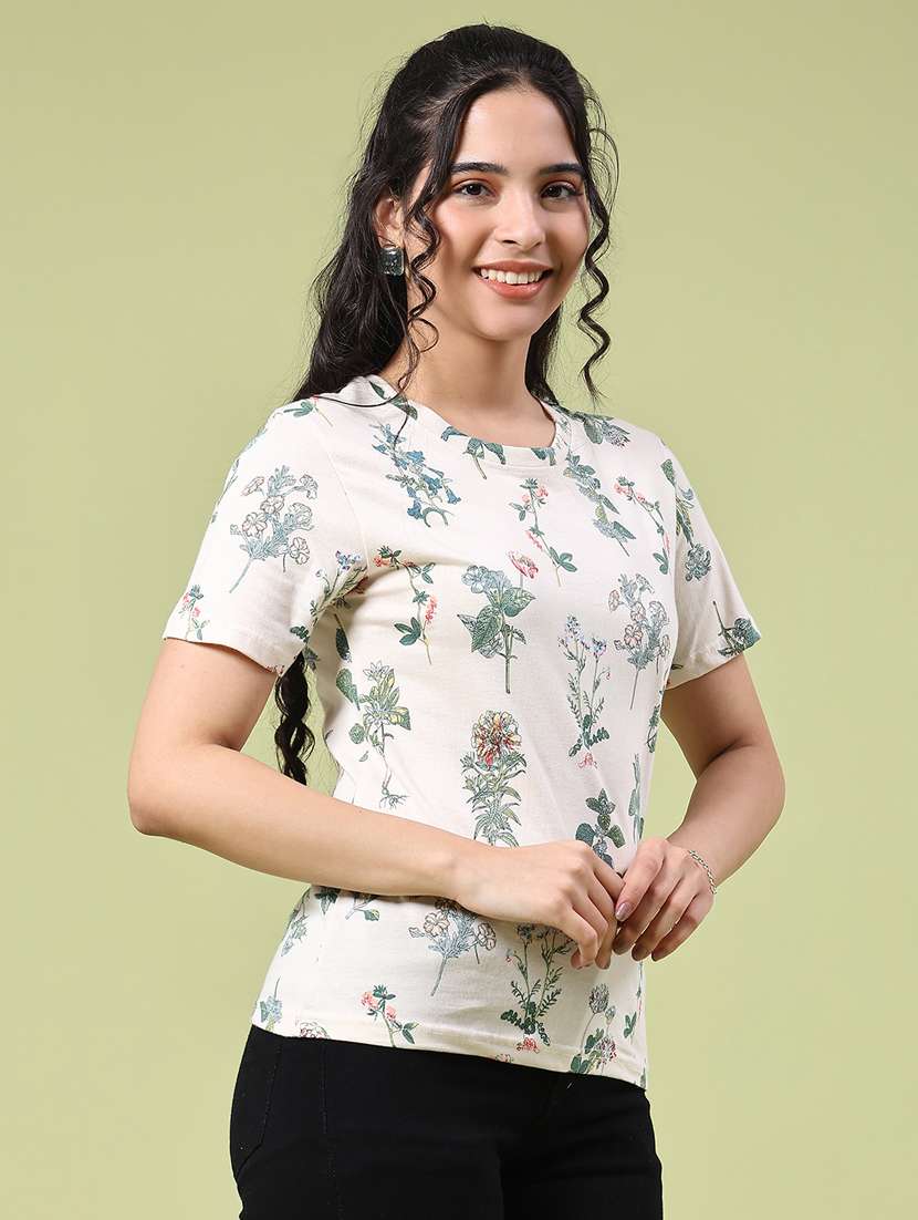 women printed short sleeve t-shirt - 22302810 -  Standard Image - 2