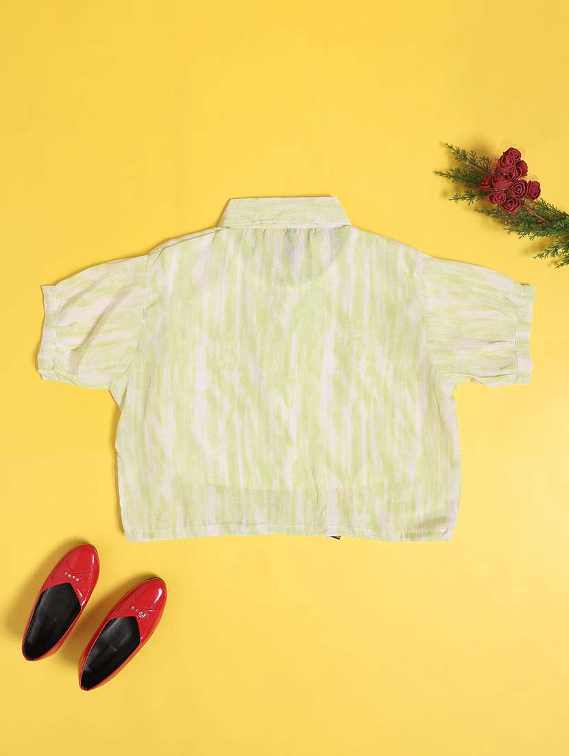green cotton shirts top - 22302830 -  Standard Image - 2