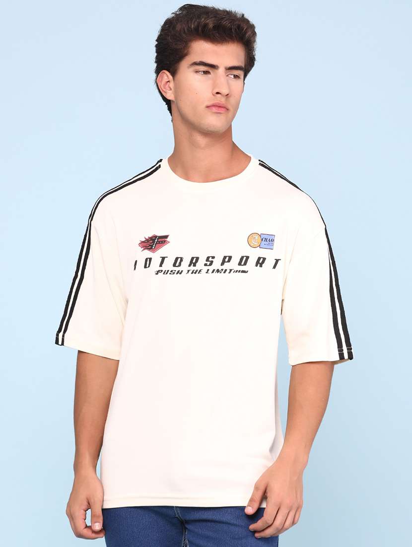 men printed short sleeves oversized t-shirt - 22302868 -  Standard Image - 2