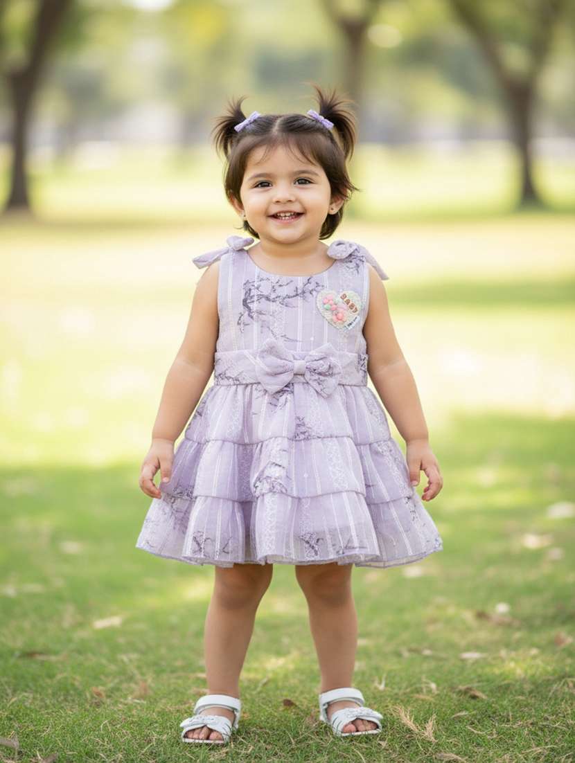 girls printed sleeveless frock