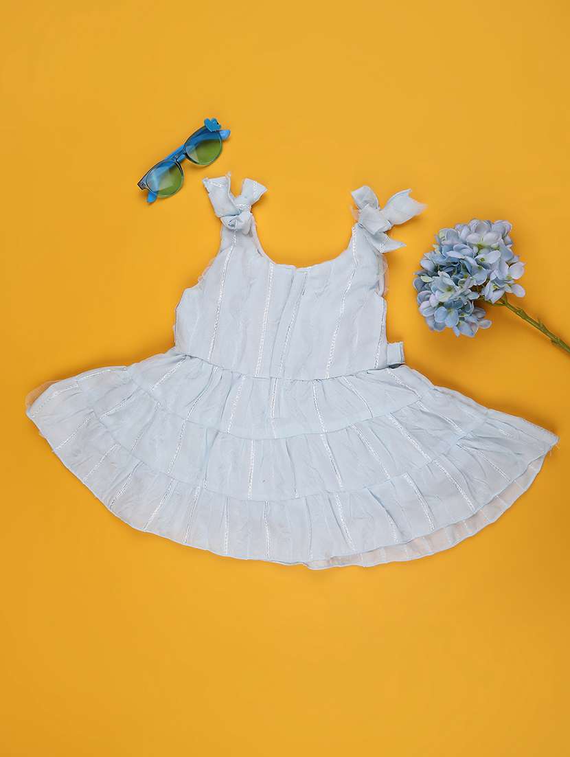 girls self designed sleeveless frock - 22302915 -  Standard Image - 2