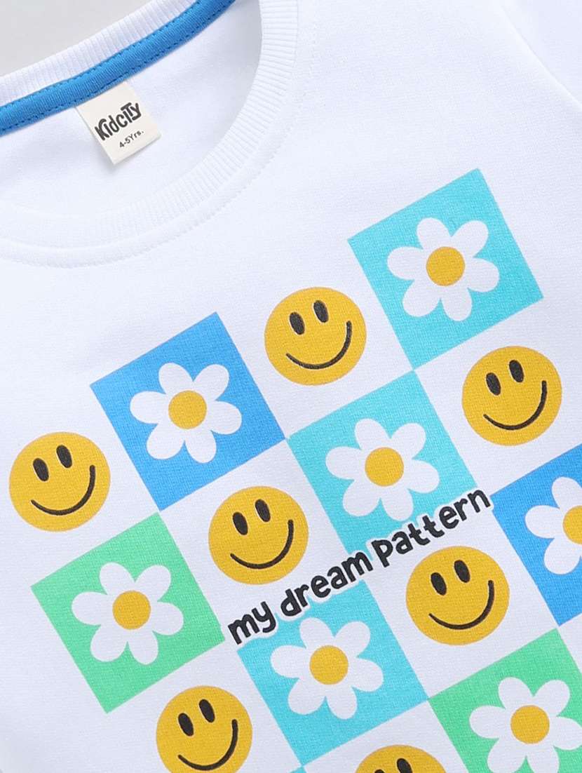 girls printed long sleeve sweatshirt - 22303011 -  Standard Image - 2