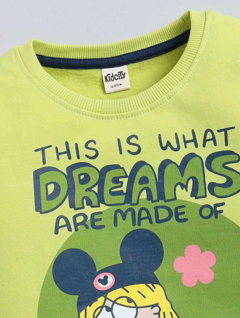 girls printed long sleeve sweatshirt - 22303022 -  Standard Image - 2