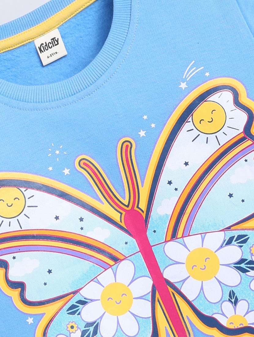 girls printed long sleeve sweatshirt - 22303028 -  Standard Image - 2