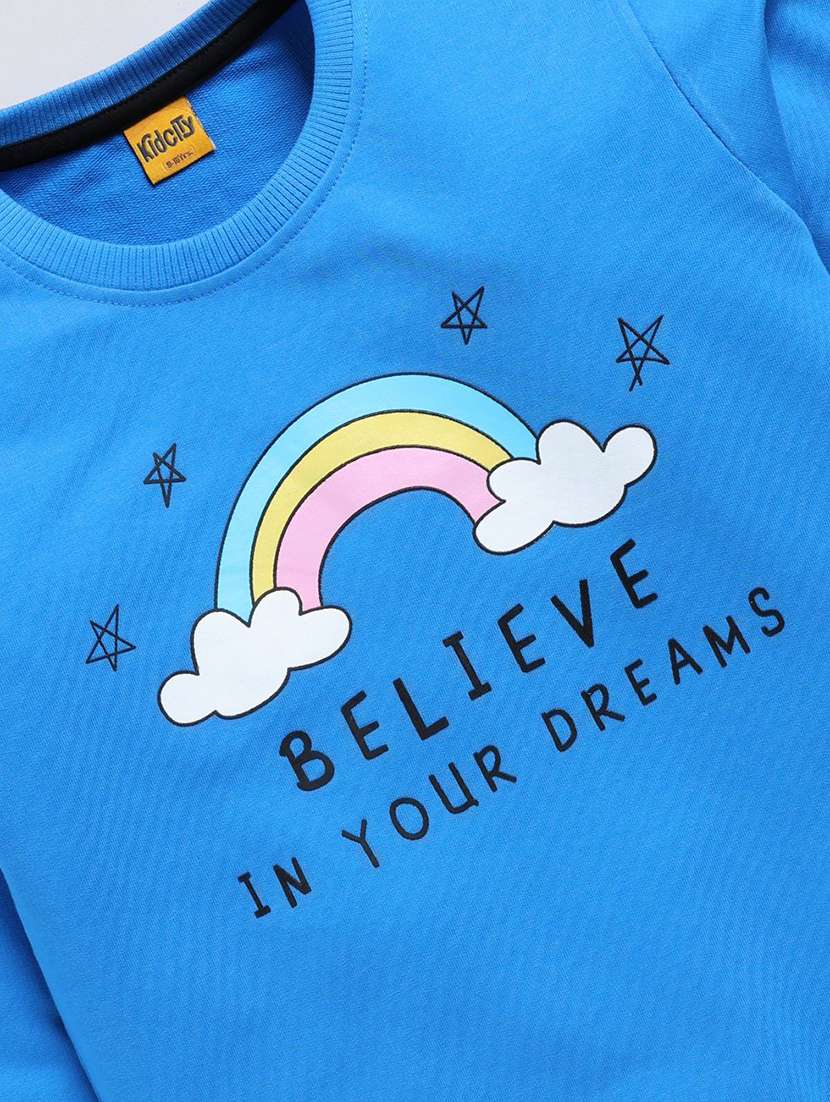 girls printed long sleeve sweatshirt - 22303033 -  Standard Image - 2