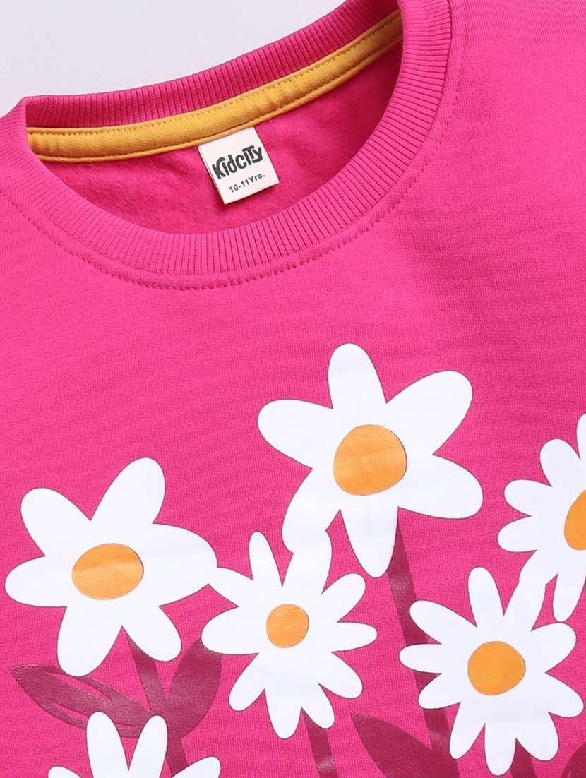Girls Printed Long Sleeve Sweatshirt - 22303034 -  Standard Image - 2