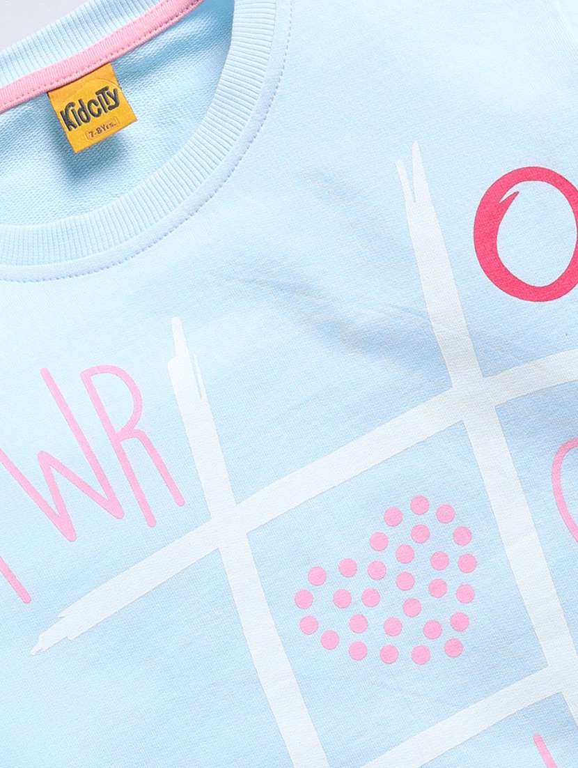 girls printed long sleeve sweatshirt - 22303036 -  Standard Image - 2