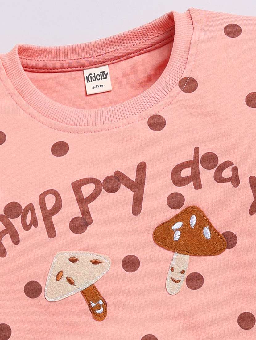 girls printed long sleeve sweatshirt - 22303038 -  Standard Image - 2