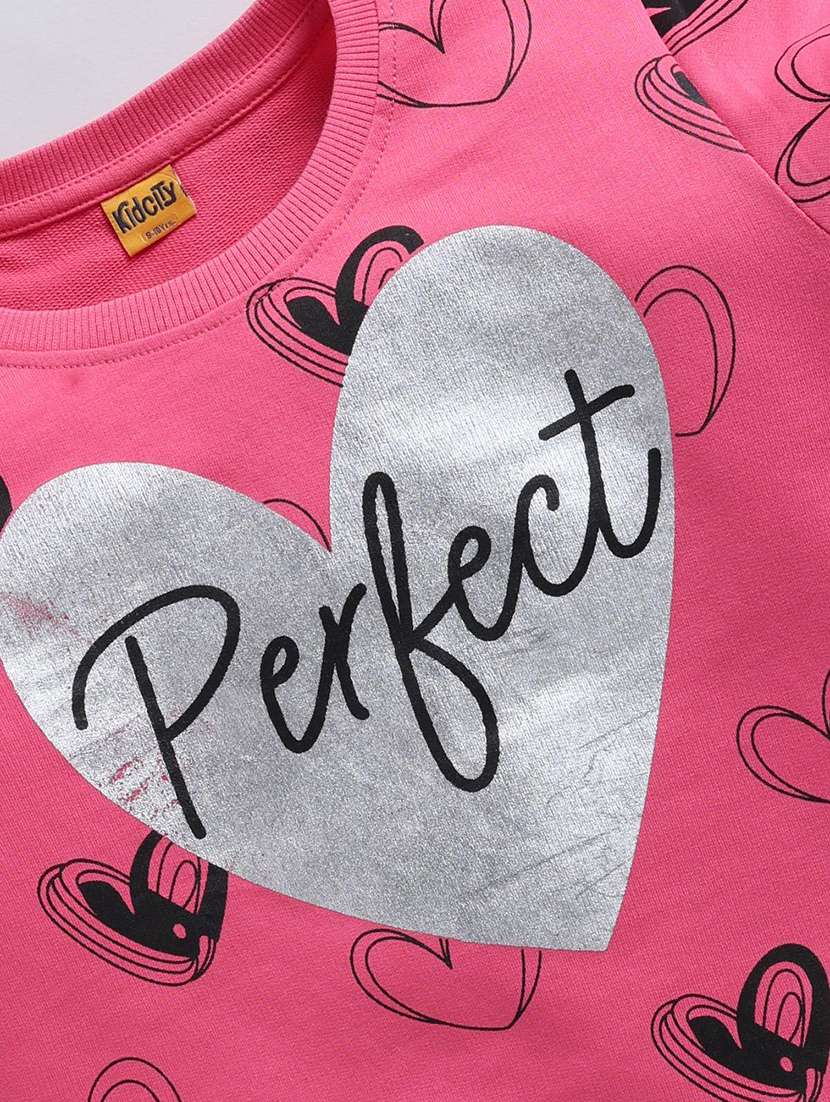 Girls All Over Print Long Sleeve Sweatshirt - 22303048 -  Standard Image - 2