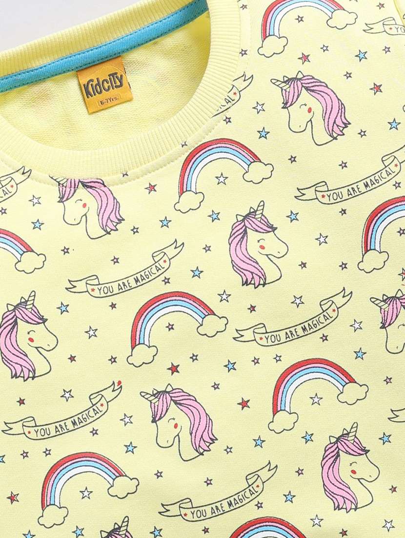 girls all over print long sleeve sweatshirt - 22303051 -  Standard Image - 2